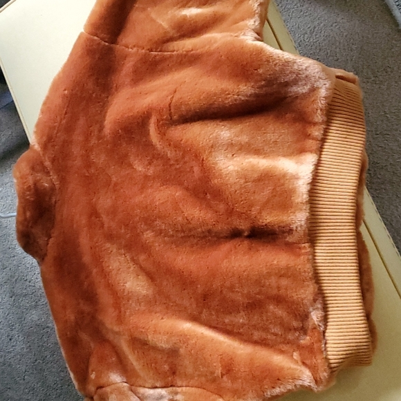 🌟 Free People Faux Fur Bomber Jacket - Picture 8 of 9